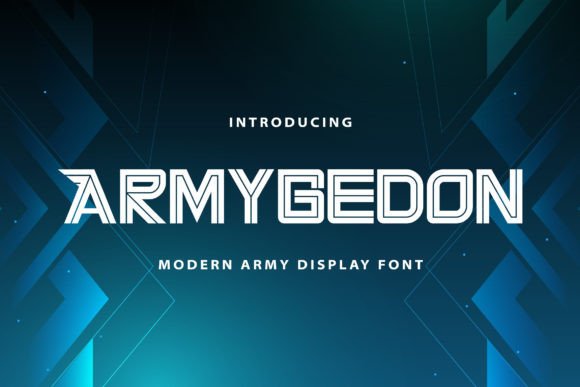 Armygedon Font: Modern Futuristic Sans for Web Design