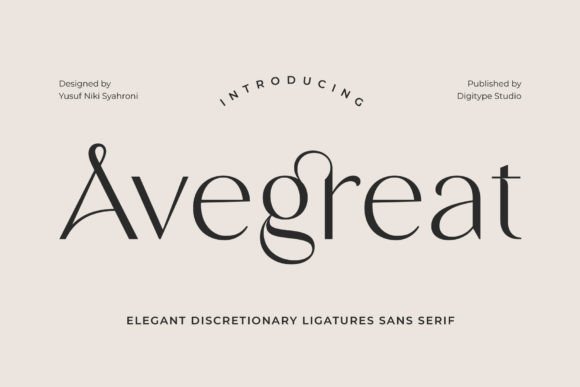 Avegreat Font: Modern Serif Style & Free Download Guide