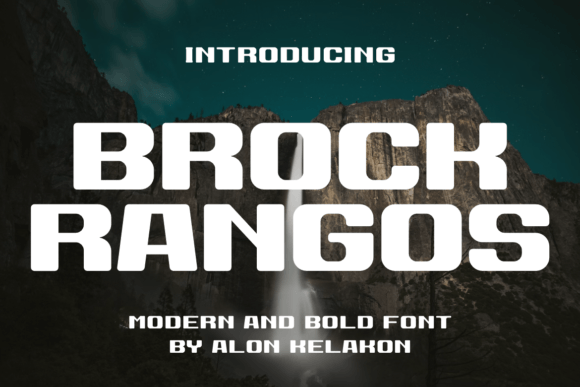 Brock Rangos Font: A Bold Sans Serif for Modern Branding