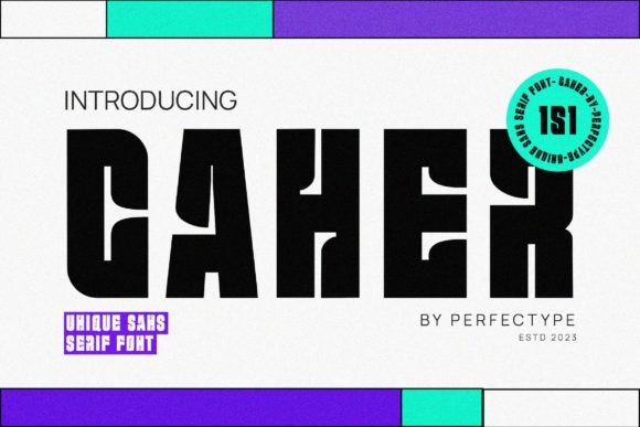 Caher Font: Balanced Sans Serif for Editorial Design