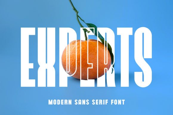 Experts Font: Modern Sans Serif for Natural Branding