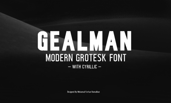 Gealman Font: Modern Sans Serif for Crafters