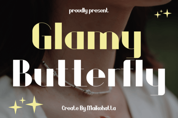 Glamy Butterfly Font: A Sans Serif for Modern Branding