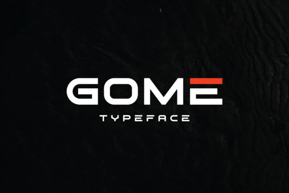 Gome Font: Wide Futuristic Type for Editorial Design