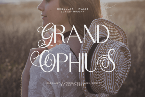 Grand Ophius Font for Luxury Crafts and Elegant Branding