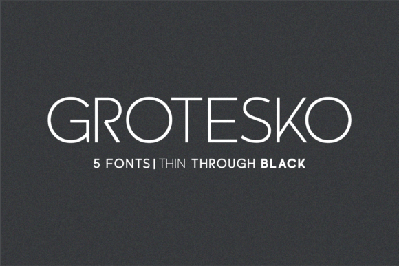 Grotesko Font: Clean Sans Serif for Web Branding