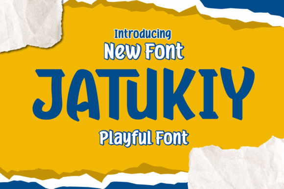 Jatukiy Font: Whimsical Type for Handmade Products