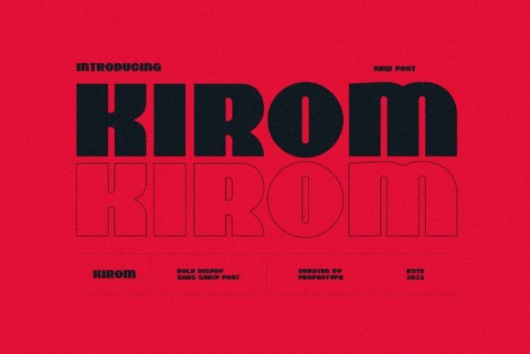 Kirom Font: A Sans Serif for Balanced Brand Identity