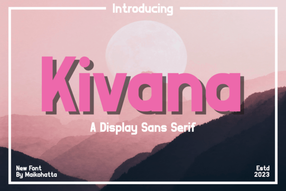 Kivana Font: A Clean Sans Serif for Modern Branding