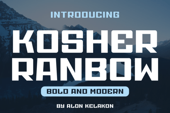 Kosher Ranbow Font: A Bold Serif for Campaigns