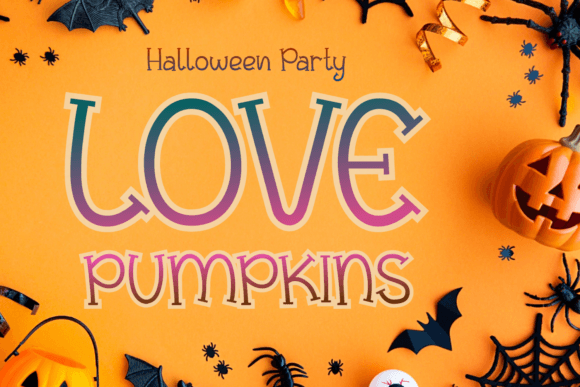 Love Pumpkins Font: A Cute Display Typeface for Kids