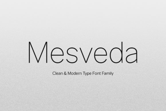 Mesveda Font: A Clean Modern Sans Serif for Editorial Design