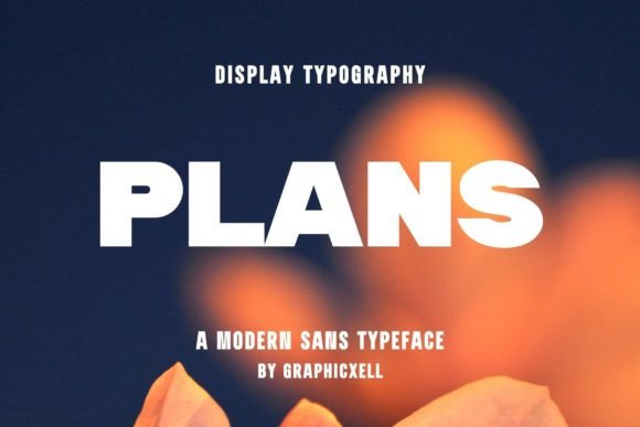 Plans Font: Minimalist Typography for Campaign Design