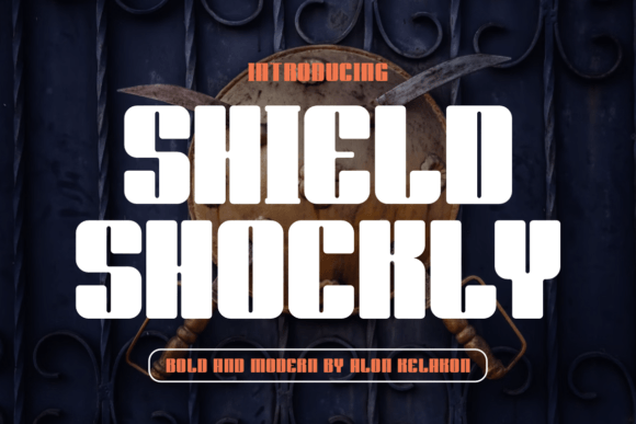 Shield Shockly Font for Bold Editorial Design