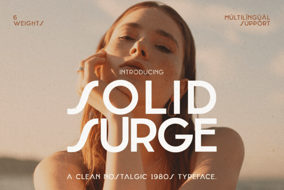 Solid Surge Font: A Retro Typeface for Modern Branding