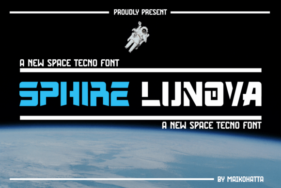 Sphire Lunova Font for Modern Tech Web Design