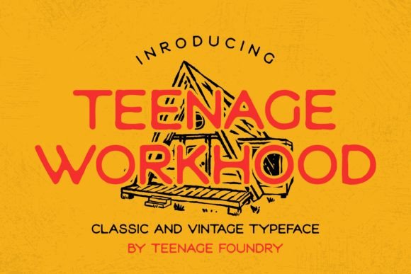 Teenage Workhood Typeface for Editorial Design