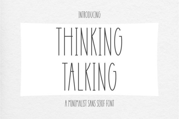 Thinking Talking Font for Polished Small Business Branding