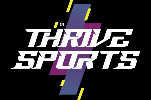 Thrive Sports Font for Dynamic Craft Designs