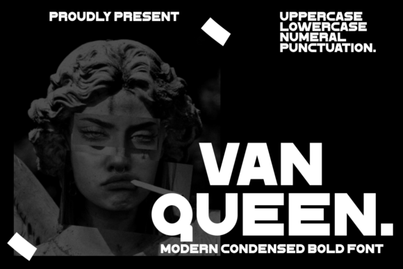 Van Queen Font for Cinematic Web Design Headers